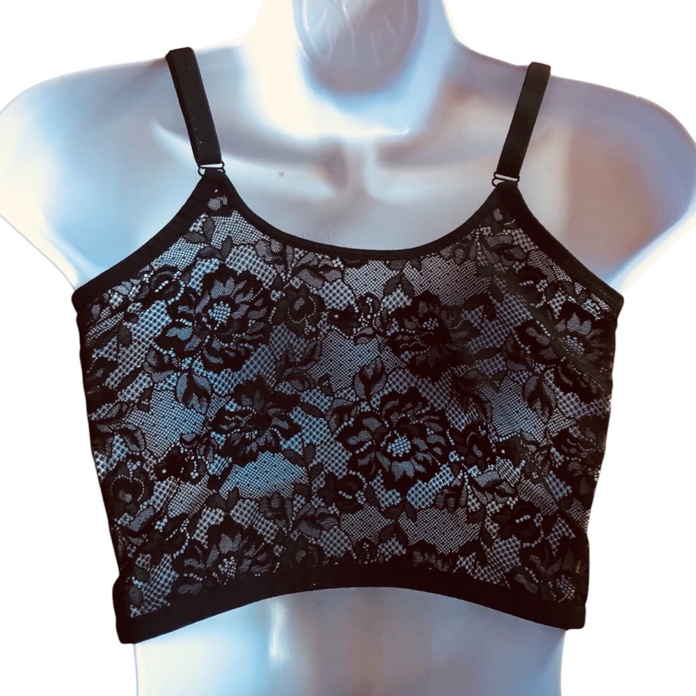 Colsie Black Lace Corset Bralette - Picture 4 of 6